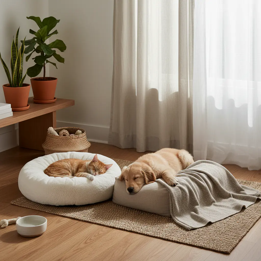 Cozy and quiet sleeping area for pets